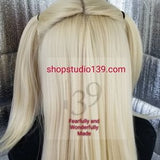(Sky)Blonde multiple part 360 lace wig