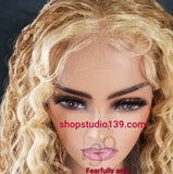 (Andrea) HD lace front water wave wig